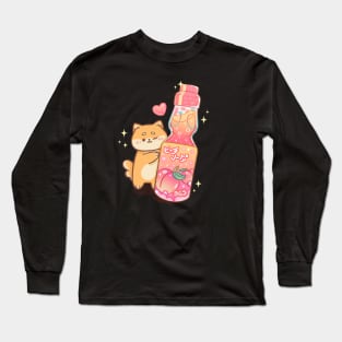 Peach Flavored Ramune Long Sleeve T-Shirt